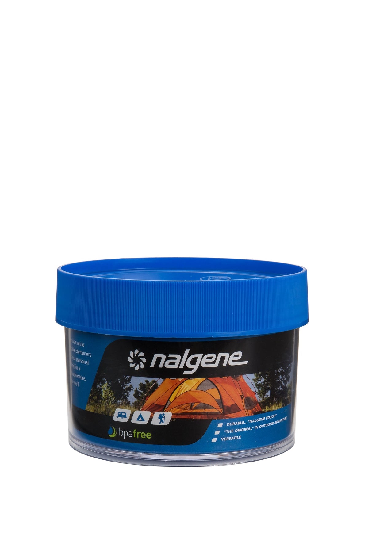 Nalgene product view: 16oz Storage Jar – Blue Lid S1 — 16oz Storage Jar – Blue Lid