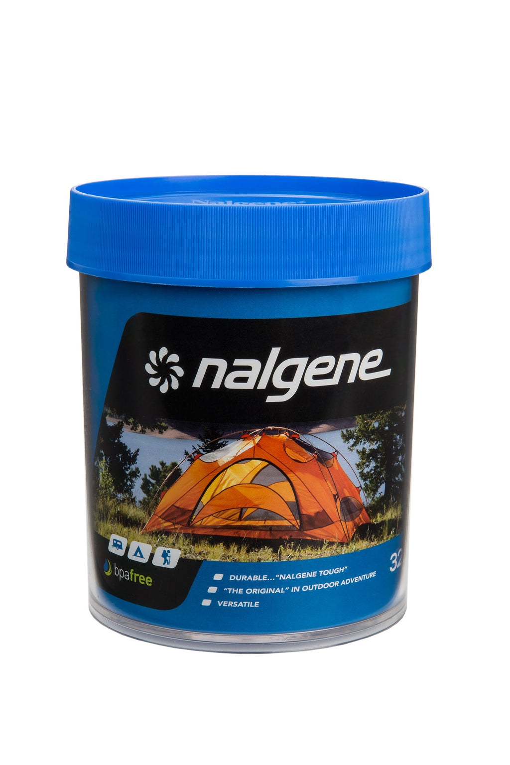 Nalgene product image: 32oz Storage Jar – Blue Lid Z8 — 32oz Storage Jar – Blue Lid