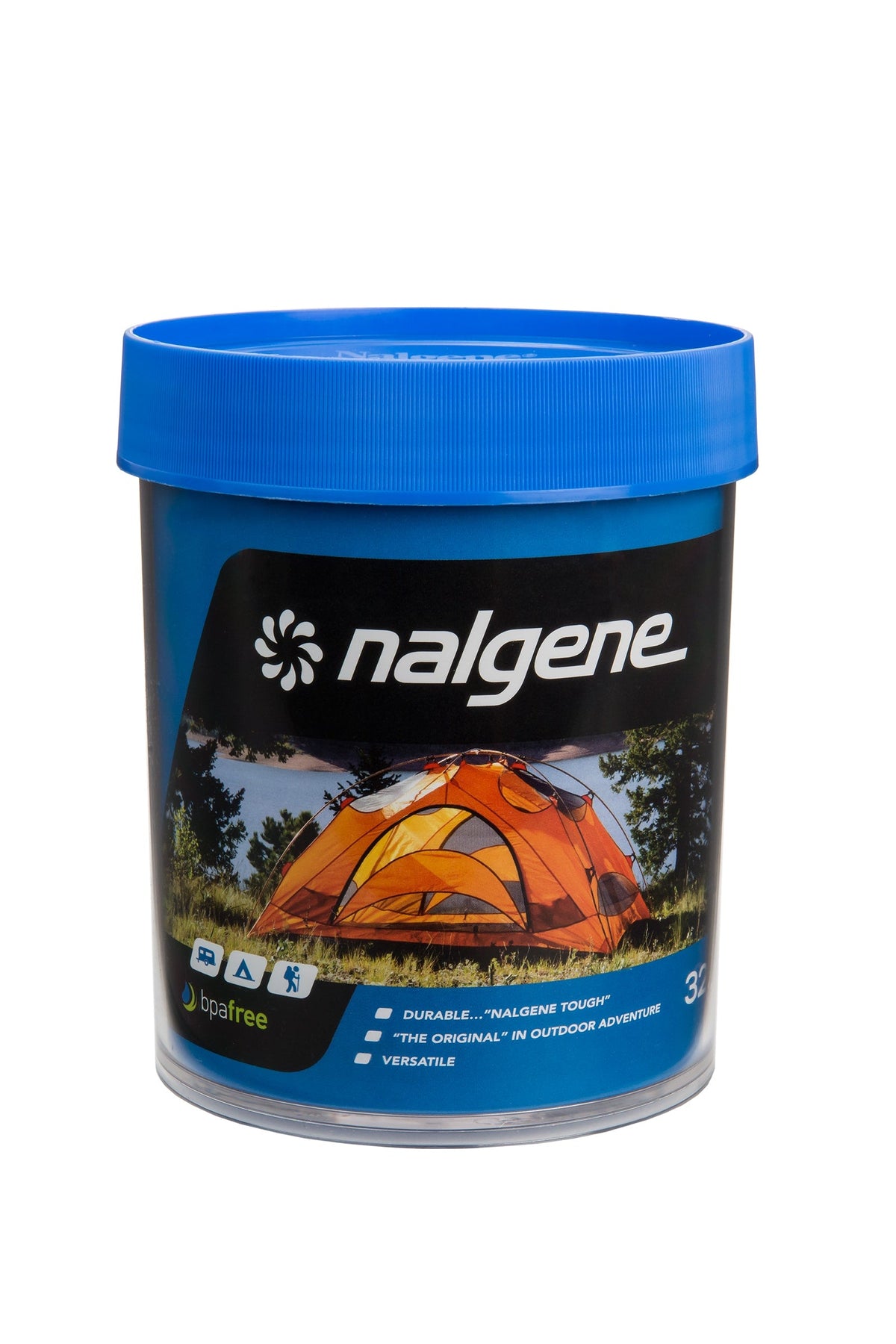 Nalgene product image: 32oz Storage Jar – Blue Lid Z8 — 32oz Storage Jar – Blue Lid