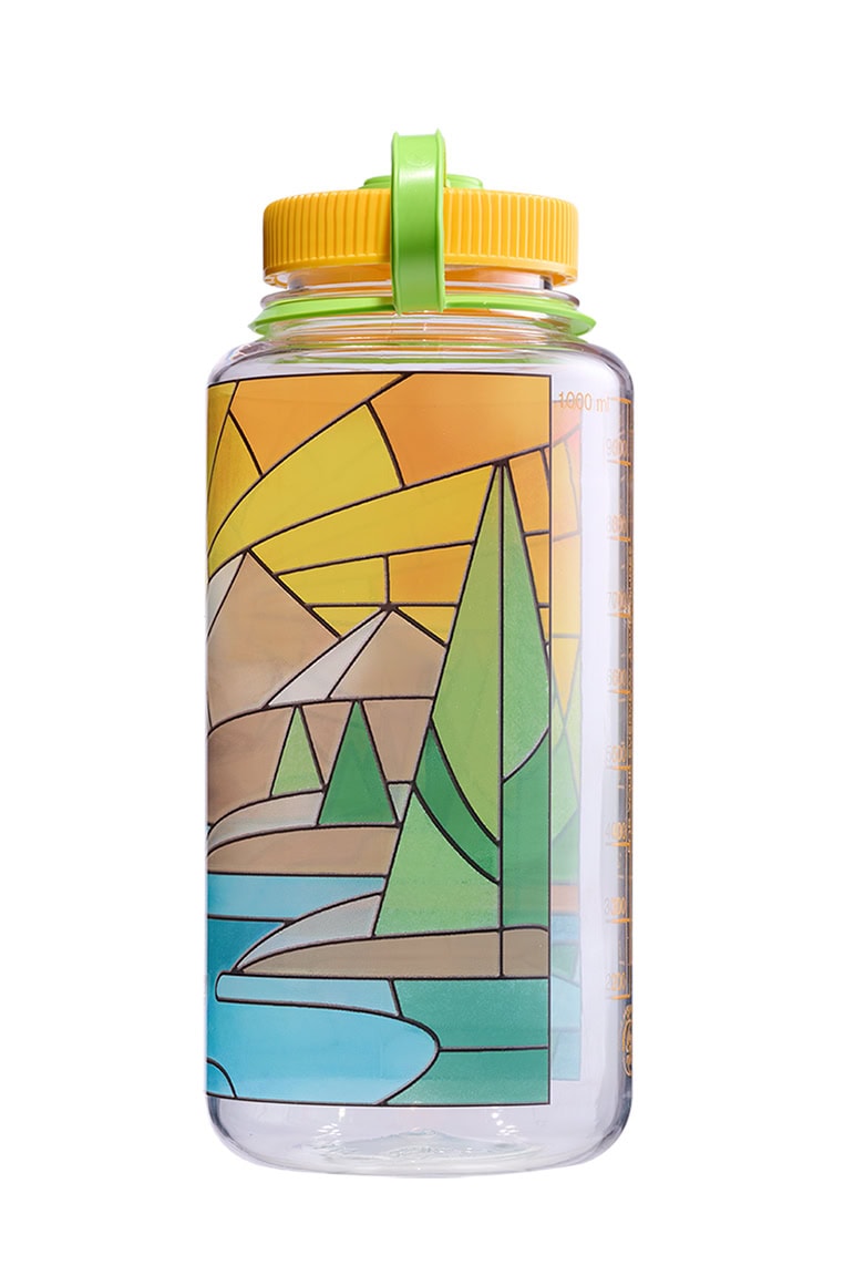 Nalgene product detail: 32oz Wide Mouth Stained Glass Print Bottles V5 — 32oz Wide Mouth Stained Glass Print Bottles