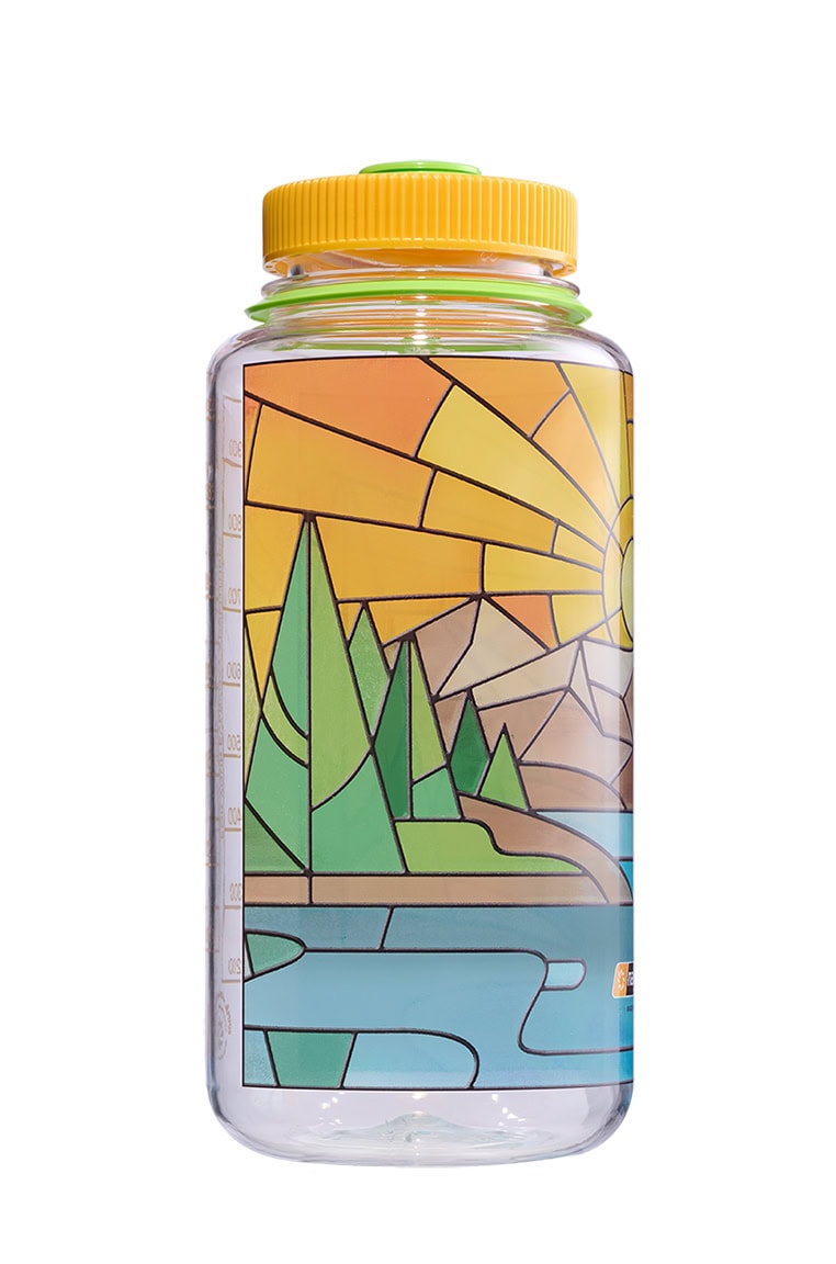 Nalgene product view: 32oz Wide Mouth Stained Glass Print Bottles V5 — 32oz Wide Mouth Stained Glass Print Bottles