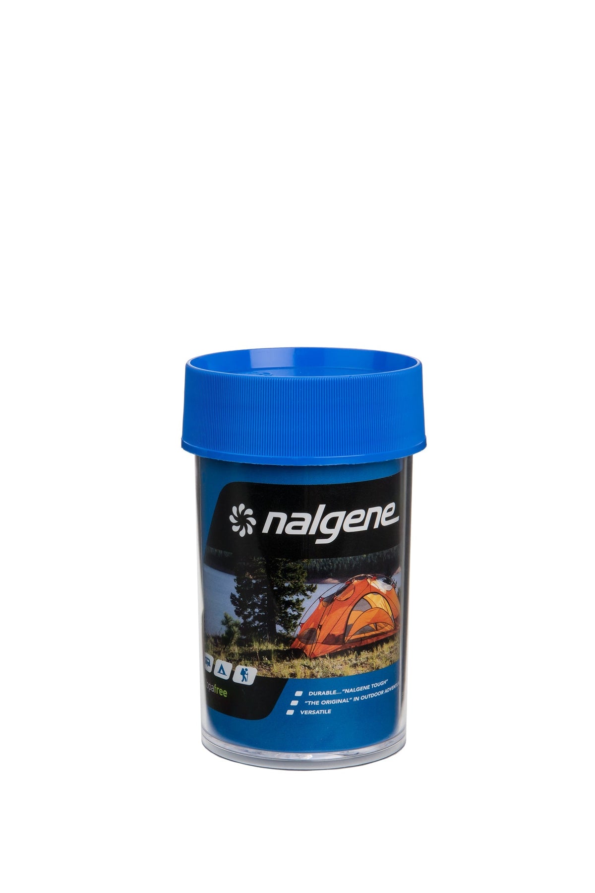 Nalgene product view: 8oz Storage Jar – Blue Lid D8 — 8oz Storage Jar – Blue Lid