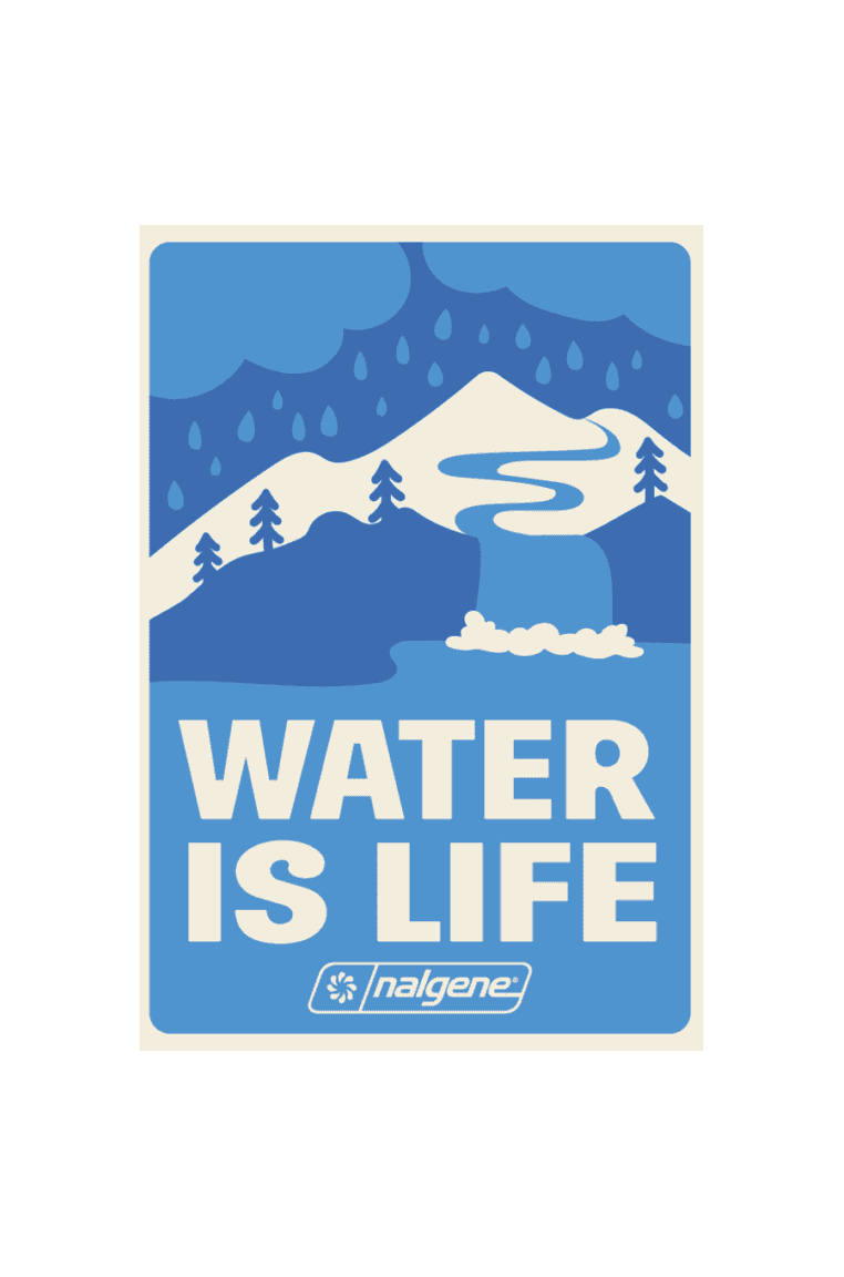 Nalgene product image: Water Is Life Sticker E4 — Water Is Life Sticker